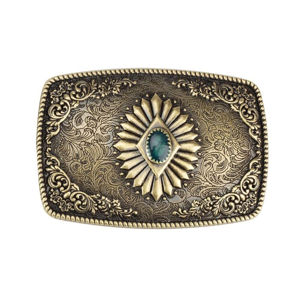 9076 Pattern Carving Belt BuckleCool Western Cowboy Zinc Alloy Buckle
